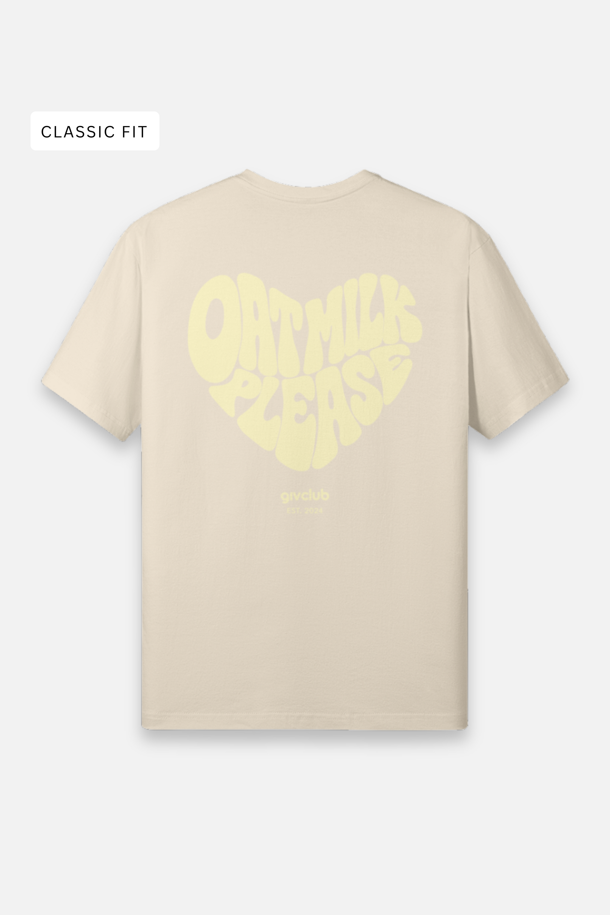 OatMilkPlease 180GSM Unisex Classic Fit Crew Neck T-shirt