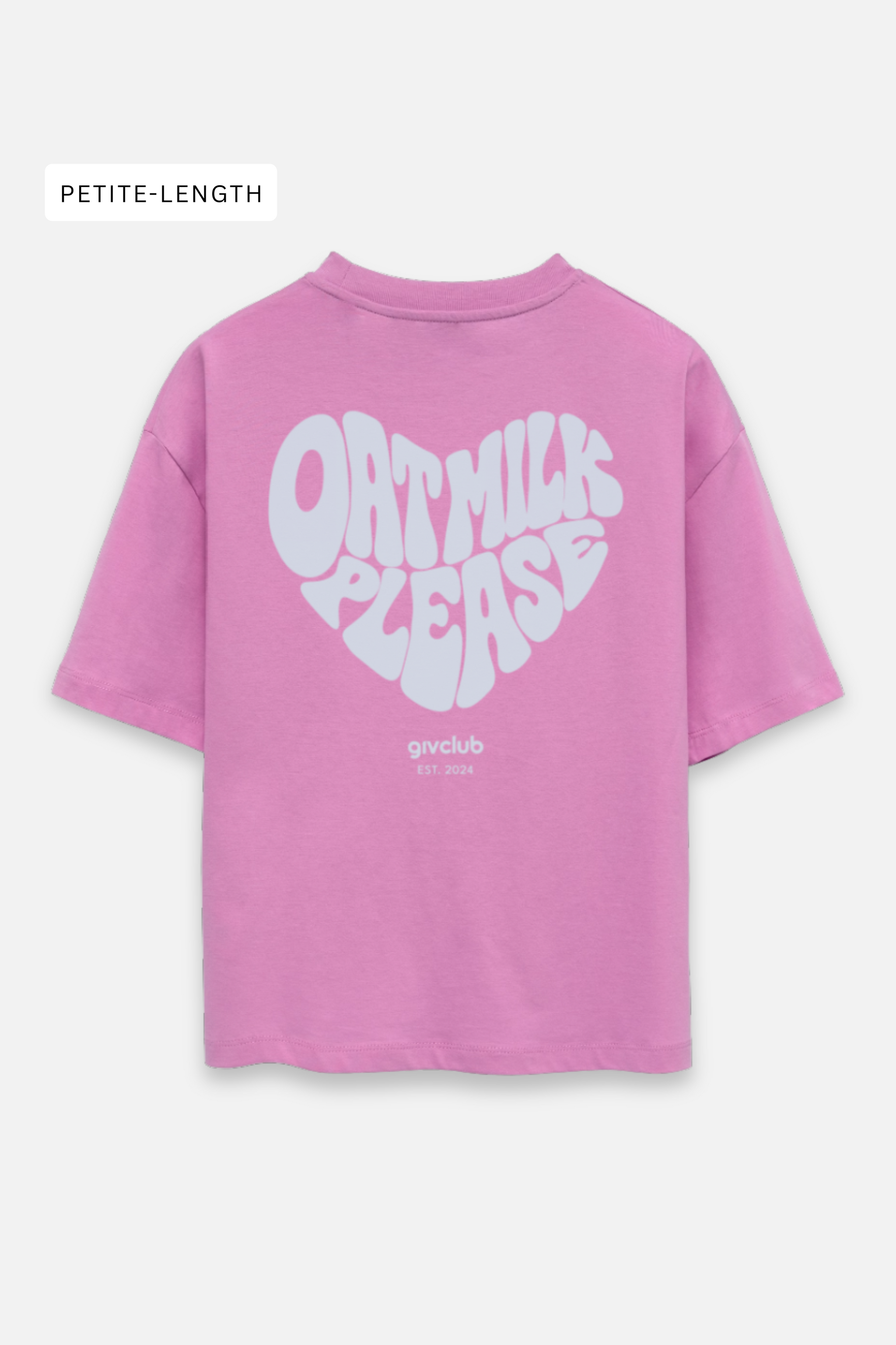 Oat Milk Please - Petite-Length Organic T-Shirt